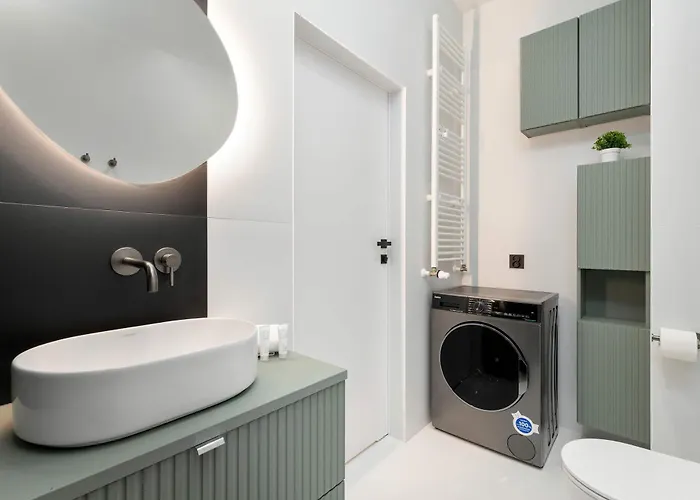 Nowoczesne Dla Dwojga, Balkon Z Widokiem Na Marine By Renters 格但斯克