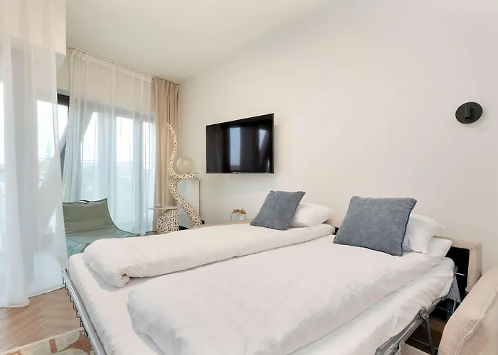 Nowoczesne Dla Dwojga, Balkon Z Widokiem Na Marine By Renters * غدانسك